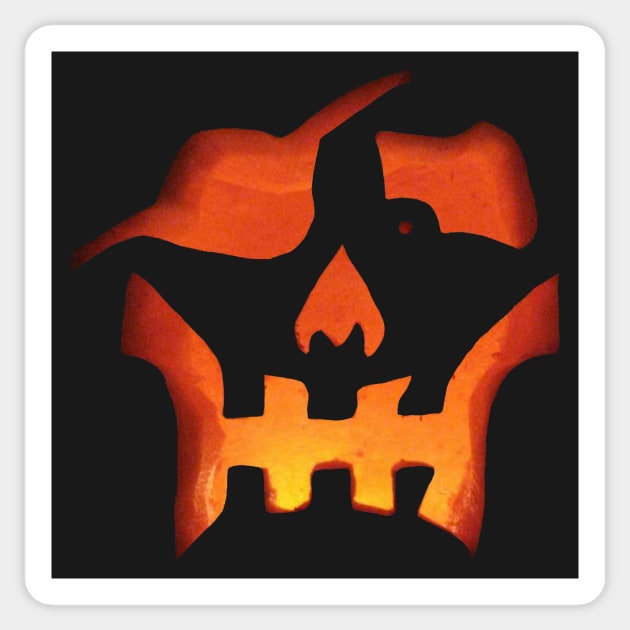 Pirate Pumpkin Carving Sticker by ARTWORKandBEYOND